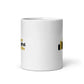 YDM white glossy mug